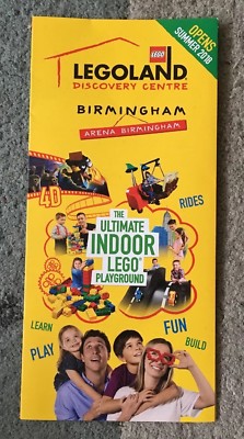 LEGOLAND DISCOVERY CENTRE Birmingham Arena Promotional Flyer New For ...