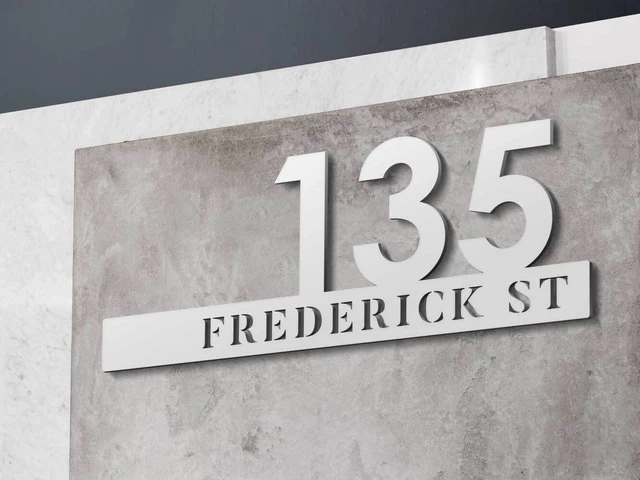 Personalised House Sign House Number Custom Address Sign Wall Door