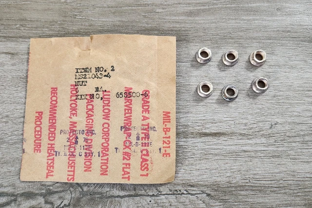 Jet Nuts Stainless Steel - MS21043-4 (6 Pcs  Lot )