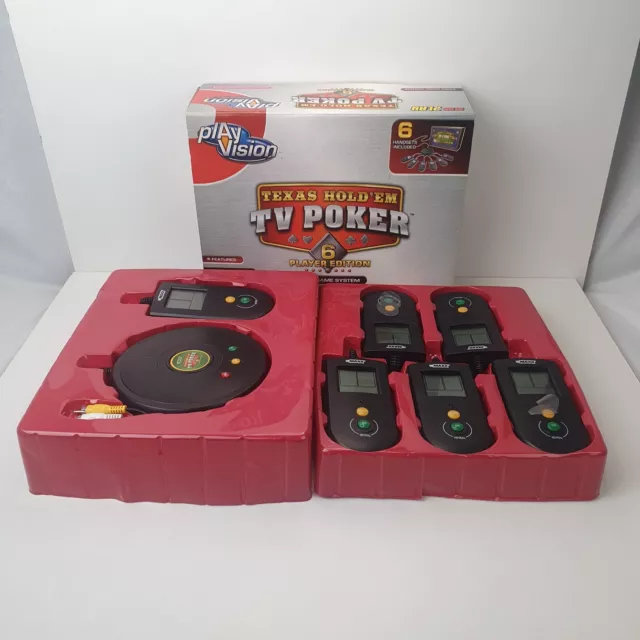 Texas Hold'em TV Poker 6 Player Edition  Video Game System Boxed Electronic