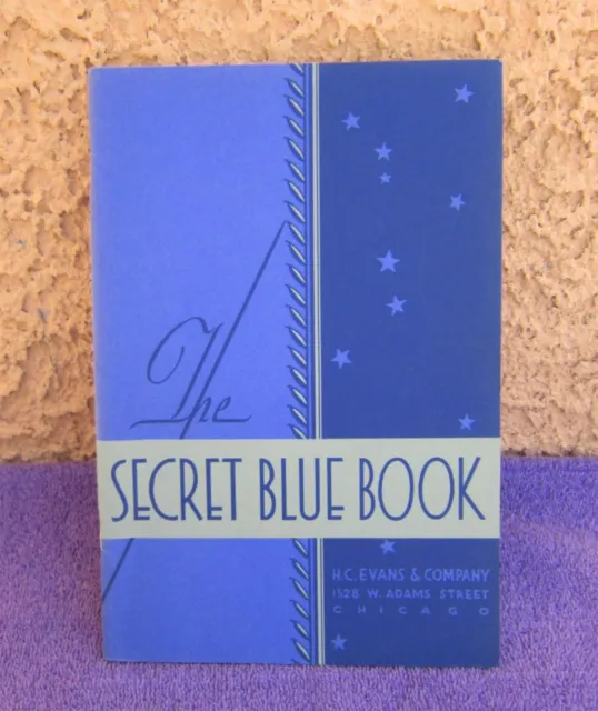 H.C. Evans 1932 The Secret Blue Book 1978 Reprint Catalog Slots Gambling Supply