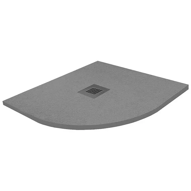 Bandeja de ducha efecto pizarra cuadrante gris cuarto baño texturizado 90 cm x 90 cm x 35 mm