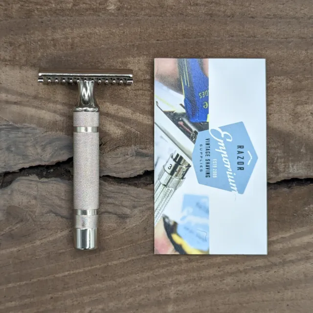 REVAMPED! 1930s Gillette NEW Short Comb DE Safety Razor - Shave Ready & Stunning