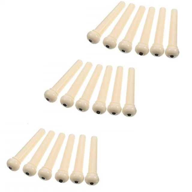 Broches Chevilles Guitare Pont 12 Pièces 3.2cm Accessoires Fixé Titulaire