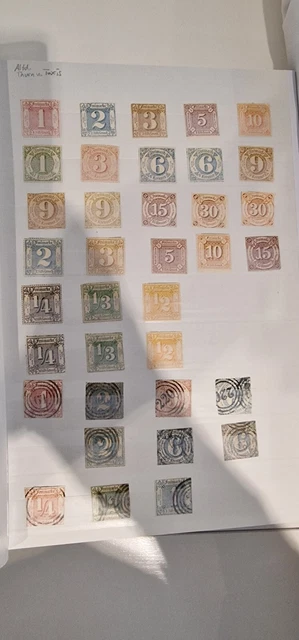 Altdeutschland Briefmarken hunderte Marken Sammlungen Baden Bayern Helgoland usw