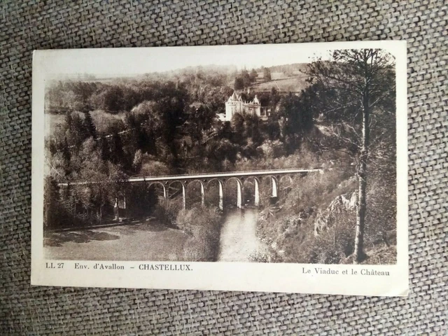 Cpa Chastellux Le Viaduc Et Le Château