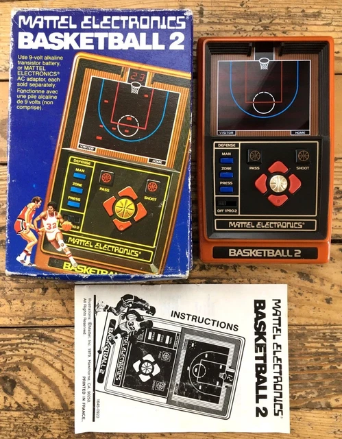 Jeu Mattel Intellivision 'Basketball' - Complet, état Correct (marques D'usure), Rétrogaming
