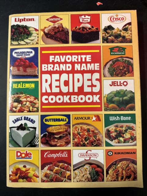 Vintage 1991 Favorite Brand Name Recipes Cookbook Cooking Cook Book