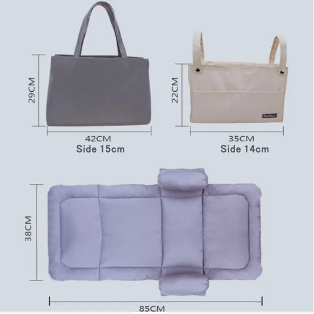 Foldable Baby Sleep Bed 3 in1  Diaper Bag Portable Bassinet Crib Backpack Travel 3