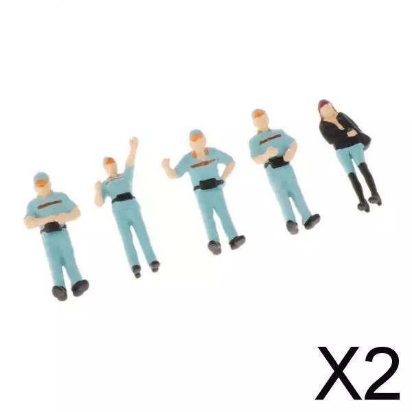 2X 1: 64 figurines peintes à la main travailleur -service Figurine