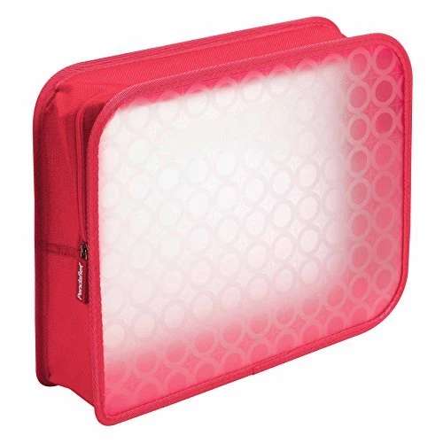 Zip Wallet Poly File, 3 Inch Expansion, Pink or Blue No Color