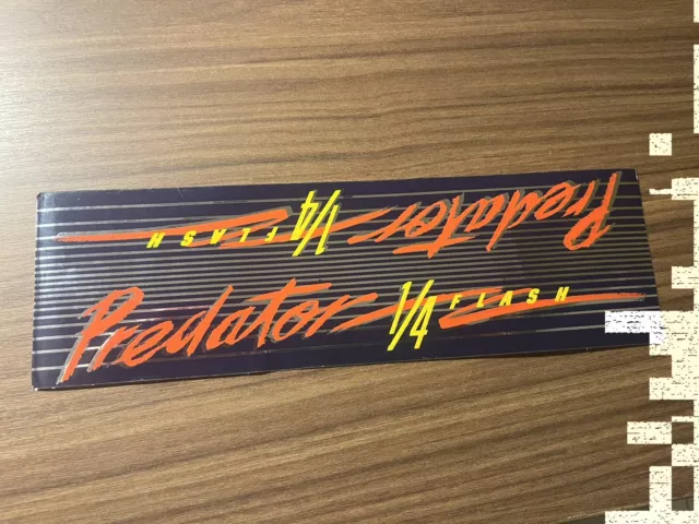 🍀Nos Original 87/88 Schwinn Predator “1/4 Flash” Frame Decal Old School Bmx 🍀Nos Original 87/88 Schwinn Predator “1/4 Flash” Frame Decal Old School Bmx
