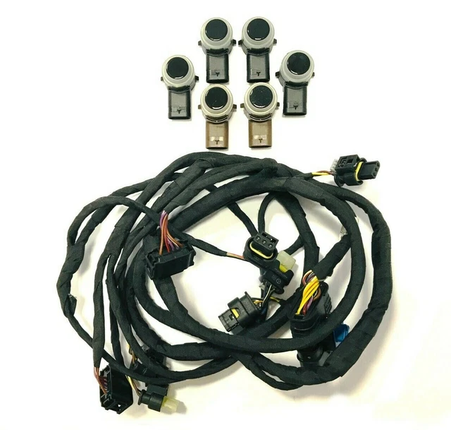 Lot De 2 Faisceaux Câble Capteur PDC 3 Broches - Compatible VW Audi | Remplacement 3C0973203 1452669 | Pour Capteurs De Stationnement