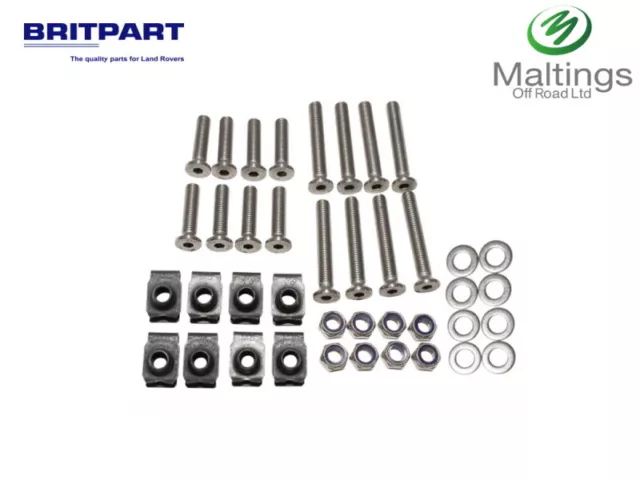 Landrover Defender stainless steel bolt kit front door hinge bolt kit 2 door FRT