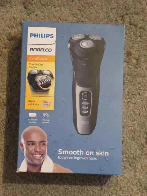 Philips Norelco CareTouch Mens Electric Shaver w/ Pop-up Trimmer