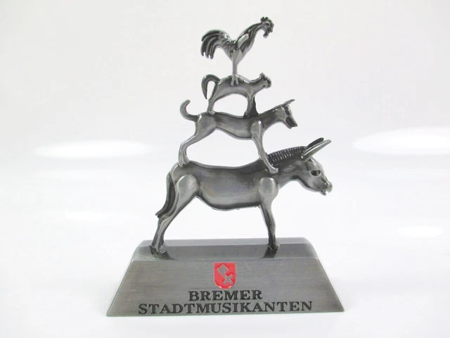 Brema Modello di Musicisti Città Negozio Souvenir Metallo 8cm Germania (Si)