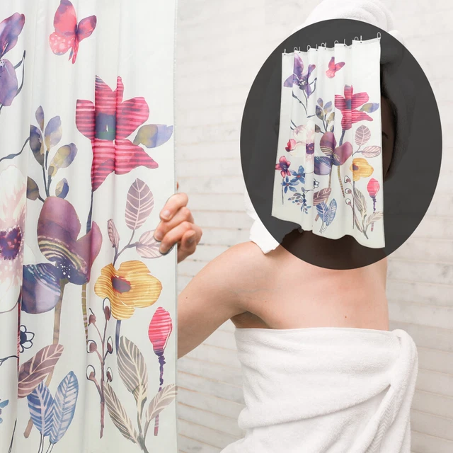 Rideau de douche floral tissu rideau de douche hôtels hôtels machine rideau de