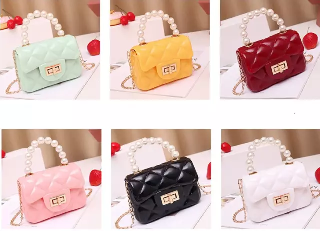 Pearl Jelly Bag Shoulder Bag Fashion Ladies Cute Girl Handbag Messenger Bag Home