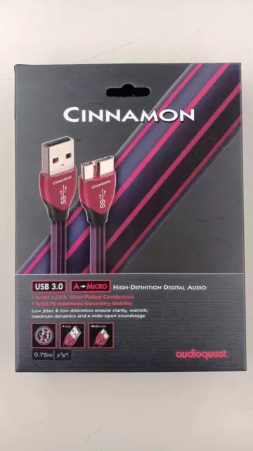 AUDIOQUEST Cinnamon Micro USB 3.0-1.5m USB A 3.0 Sich 3.0 Kabel (Japan)