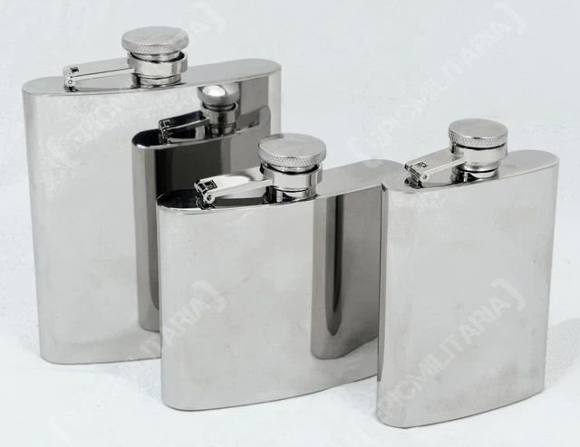 Fiaschetta Acciaio Inox 227ml - 2 Pezzi Con Imbuto, Ideale Per Whisky E Outdoor - Foto 6