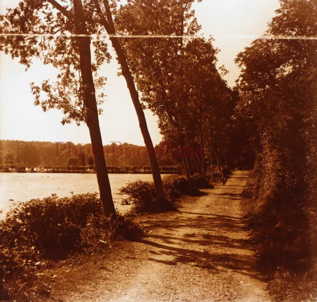FRANCE Ponds de Commelle Oise c1930 Photo Stereo Glass Plate Vintage V15L33