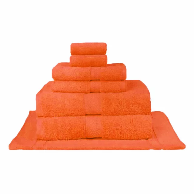 MILDTOUCH 100% Combed Cotton Bath Towels Orange