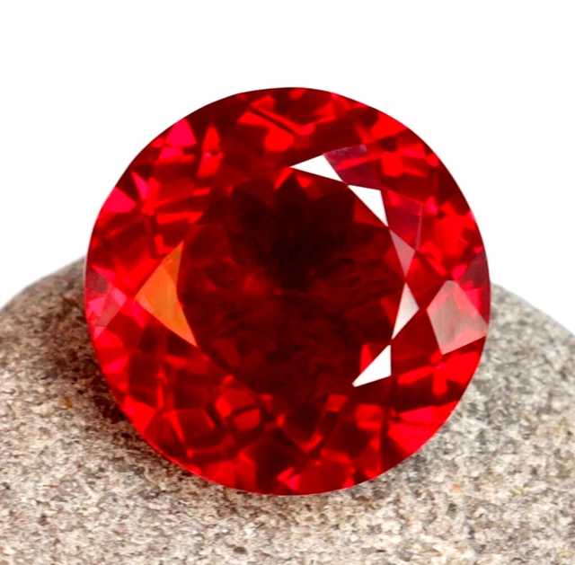 Pendentif En Argent 925 Avec Rubis Naturel 35,05 Ct - Coupe Poire, Provenance Birmanie - Neuf Sans Emballage