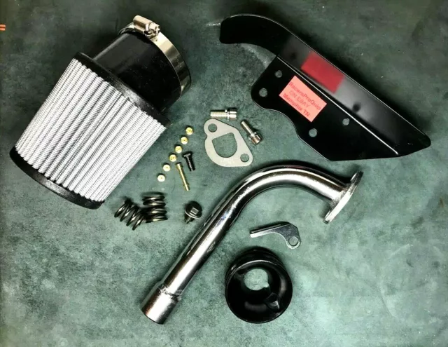 Predator 224 MAX POWER Race 19pc 14hp Mini Bike Exhaust, Chain-Guard Jet Set USA