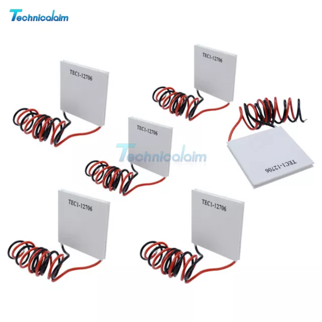 1/2/5/10PCS TEC1-12706 Heatsink Thermoelectric Cooler Cooling Peltier Plate 12V