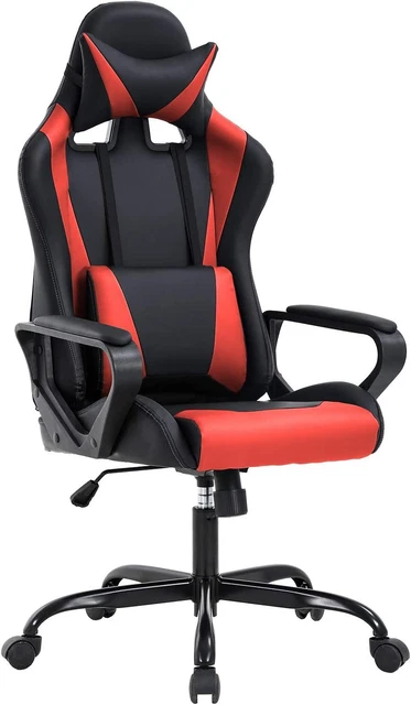 High-Back Gaming Chair PC Office Chair Computer Racing Chair PU Desk Task Chair