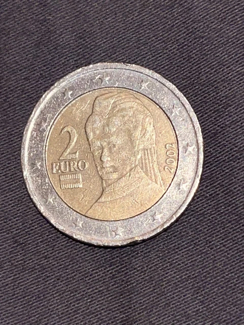 Piece Rare 2 Euro 2002 Bertha von Suttner Autriche - Collection