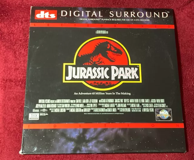 Jurassic Park Laserdisc LD Dinosaur Action THX DTS Surround Edition Spielberg