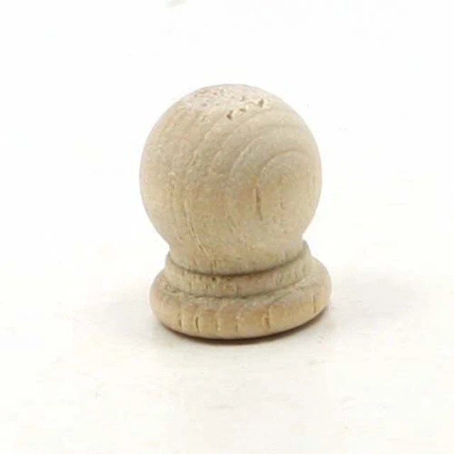 Mylittlewoodshop Pkg of 100 - Finial Dowel Cap - 3/4 Inches Tall with 1/4 Inch