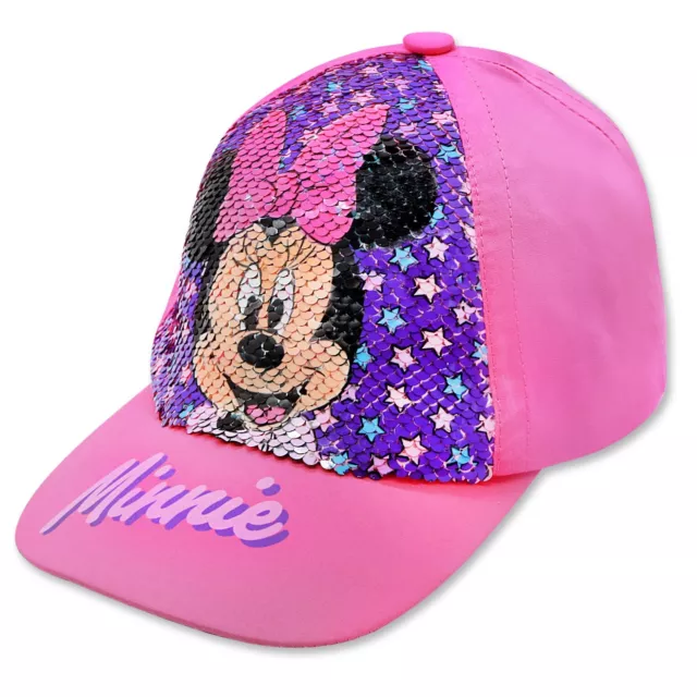 Disney Minnie Mouse Cappello con visiera Baseball Bambina 2-8anni Cotone