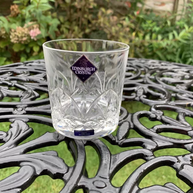 EDINBURGH CRYSTAL WHISKY TUMBLER GLASS  8.5cm / 3.5"  UNUSED NEW