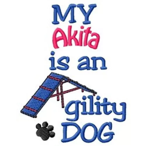 My Akita is An Agility Dog Short-Sleeved Tee - DC2034L Size S - XXL
