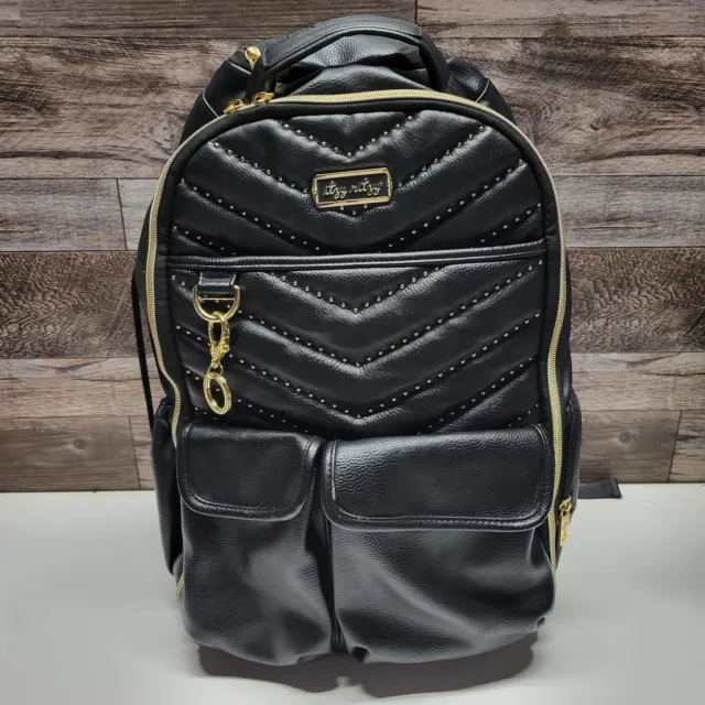 NWT BLACK BABY Guess Diaper Bag Backpack Large Med Logo Lottie Travel Tote  $135.00 - PicClick