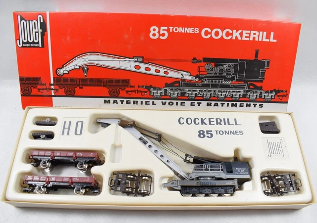 Jouef HO Wagon Grue 85t Cockerill – Dans Sa Boîte D'origine – Occasion