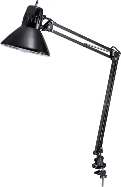Office VLF100 LED Swing Arm Desk Lamp with Clamp Mount, 36" Reach, Includes LED