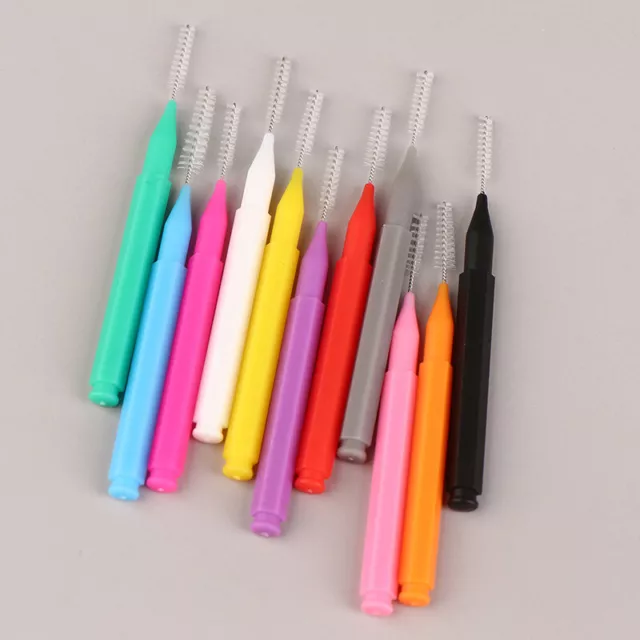 20Pcs Mini Eyebrow Brush Brow Perm Brush Micro Eyelash Brush Applicators To*_*