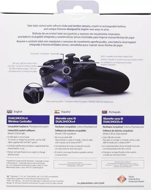 Controller Sony Playstation DualShock 4 Wireless- Nero Nuovo Sigillato Ps4 2