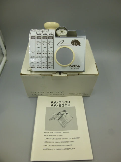 Nuevo Stock Antiguo Brother Ka-8300 Carro De Transferencia Con Caja E Instrucciones