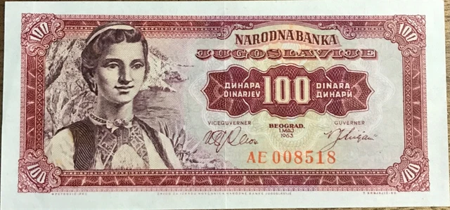 Yugoslavia  100 dinara  1963   aUNC  P- 73