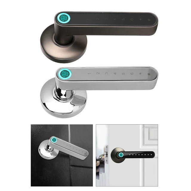 Serrure de porte à empreinte digitale intelligente Poignée de porte à code