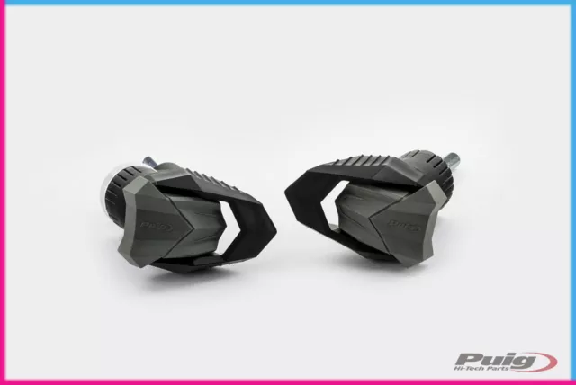 Puig Tamponi Paratelaio Mod. R19 Pour Ducati Monster 821 2020 Nero