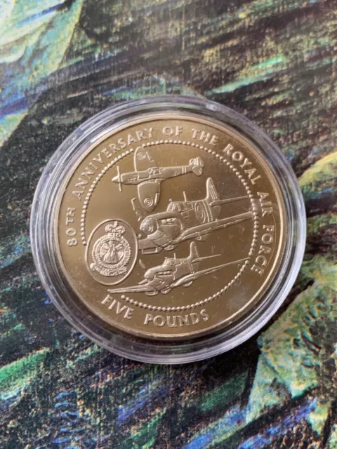 House Clearance Bailiwick of Guernsey £5 Coin Royal Air Force 80th Anniversary