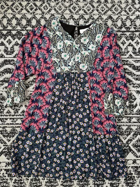 zara girls floral dress Size 8 Pink Blue