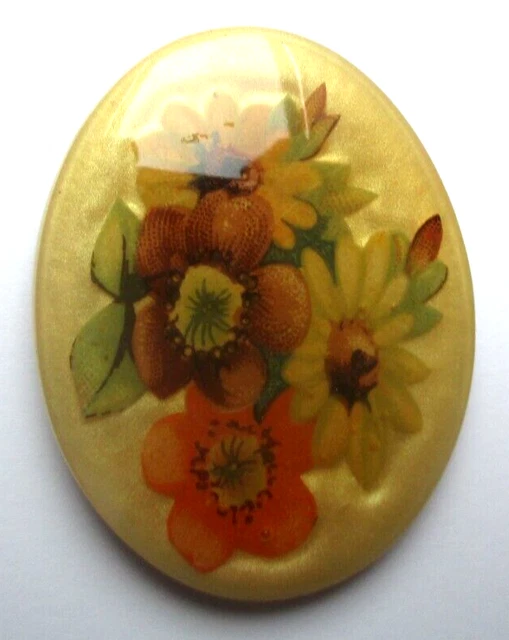 Ancienne BROCHE ART NOUVEAU 1900 FLEURS Avec Pierre R Brigueil-le-Chantre 86290