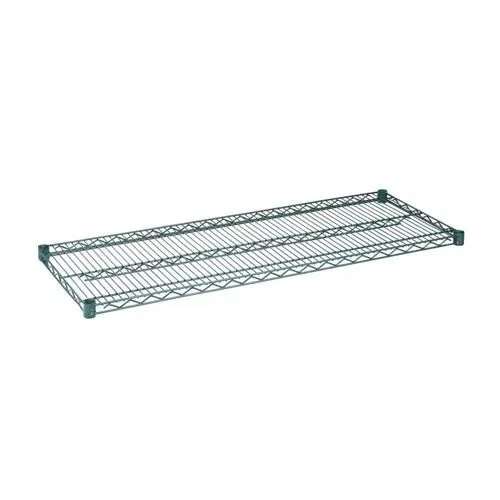 CenPro 30V-A16 Wall Mount Wire Shelf, 14"x48", Green Epoxy Finish