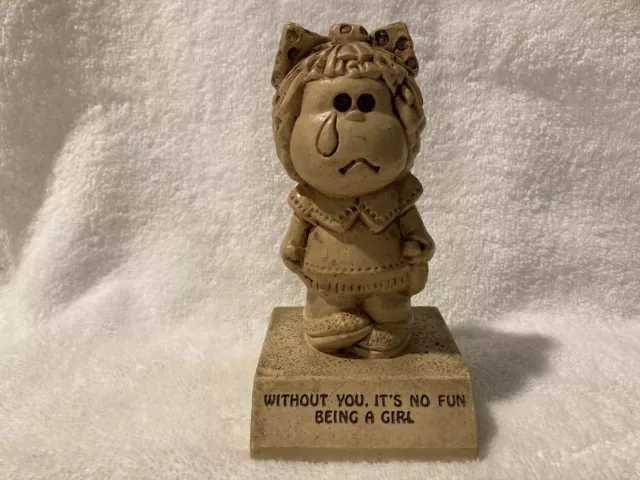 Paula Statue Without You It's No Fun Being A Girl 1972 W261 Figurine 5 1/2" Tall